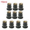 10 STÜCKE M5 Motorrad Gummi Spreizmuttern Sonnenblende Windschutzscheibe Verkleidung Fahrzubehör Befestigungselemente Motorrad Dekoration
