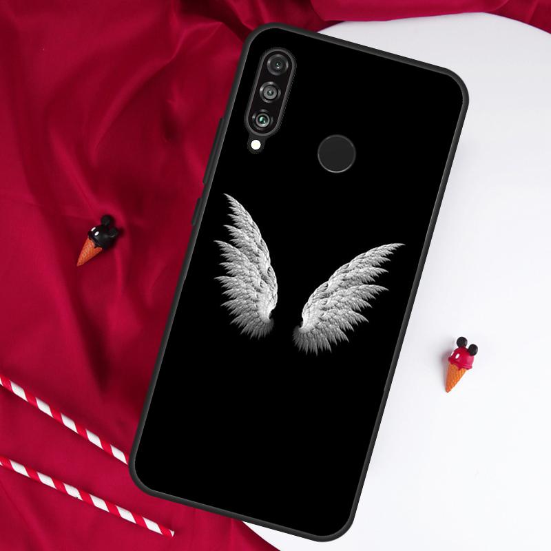 Fallen Angel Wings Art For Huawei Nova 12s 11i 12i 7i 8i Y73 Y70 Y90 Y60 Y72 Y61 Y91 9 10 SE P30 Pro P40 Lite Case