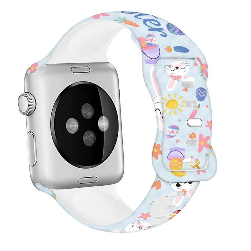 Valentine Day Silicone Strap for Apple Watch Band 49mm 45mm 44mm 42mm 46mm 41mm 40mm Gift Bracelet iWatch Ultra 10 9 8 7 6 5 SE