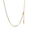 [LUXSTAR] Venetian Chain Necklace, Sterling Silver 925, Gold Plated, Men's & Women's, with Adjustable Chain (Gold, 45cm + 5cm)