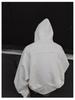 Unisex Deconstructed Solid Color Half-Zip Heavyweight Hooded Pullover Sweatshirt