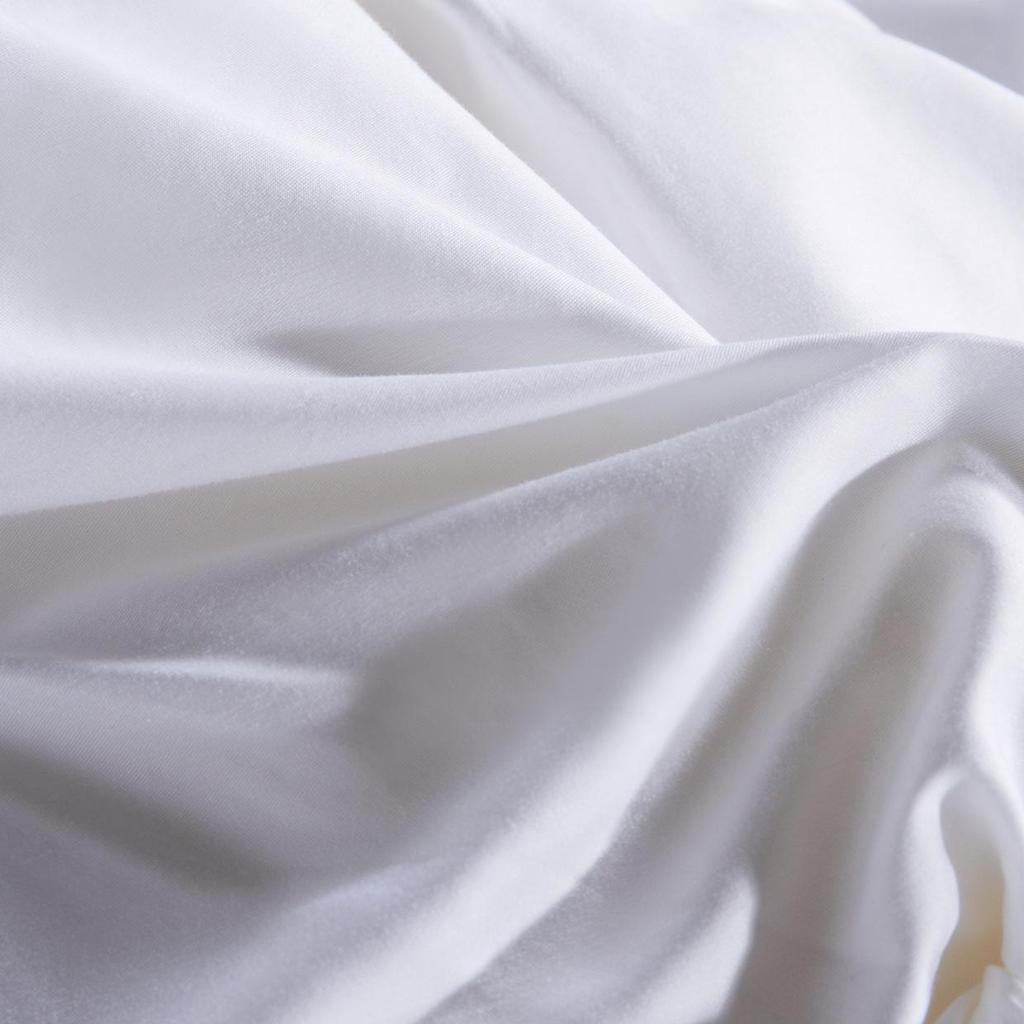 Court Style Soft Silk Twist Solid Color Down Quilt Shell - Silent Semi-Finished Version