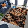 1pc Teddy Bear Pizza Party Chair Mat - Anime Cartoon Design Office Desk Pad for Home Decor, Seasonal Gift, Non-Slip Rug Suitable for Office, Living Ro