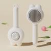 Plastic Fine-Toothed Pet Flea Comb with Steel Needles for Dogs and Cats