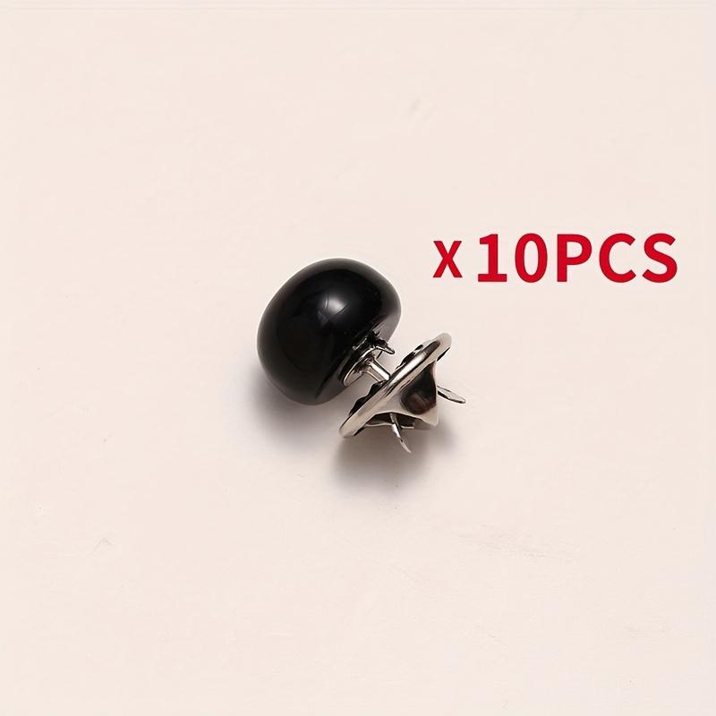 10pcs Pearl-Like Invisible Button for Chest and Neckline, No-Sew Anti-Show Fastener