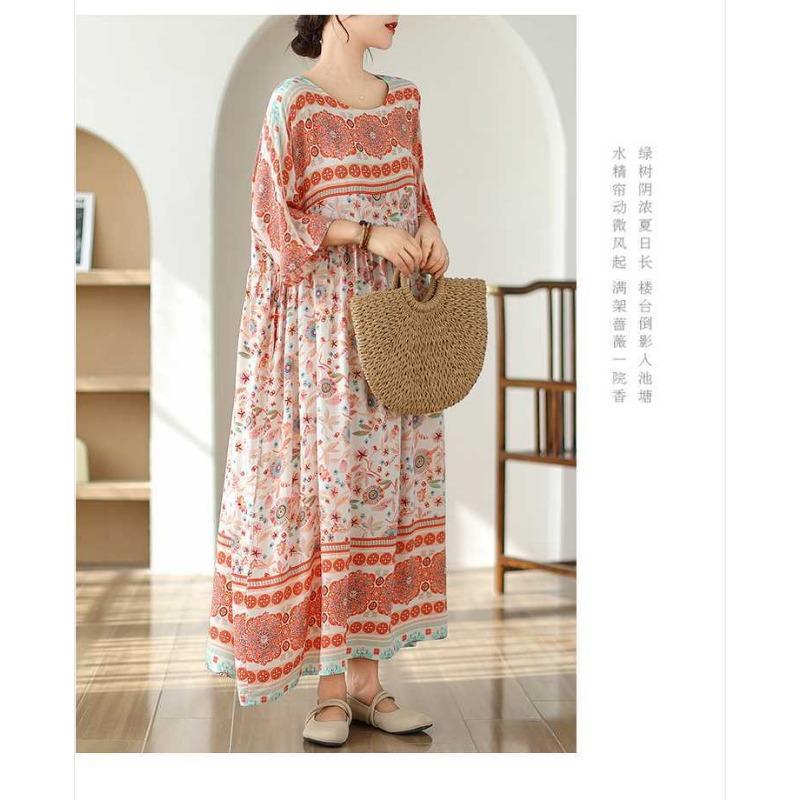 Flesh Covering Skinny Round Neck Long Skirt