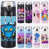 Anime K-Pop Dämonenjäger Aufdruck Thermosbecher Tragbar Edelstahl 400 ml Wasserflasche Auslaufsicher Camping-Wasserbecher Geschenk