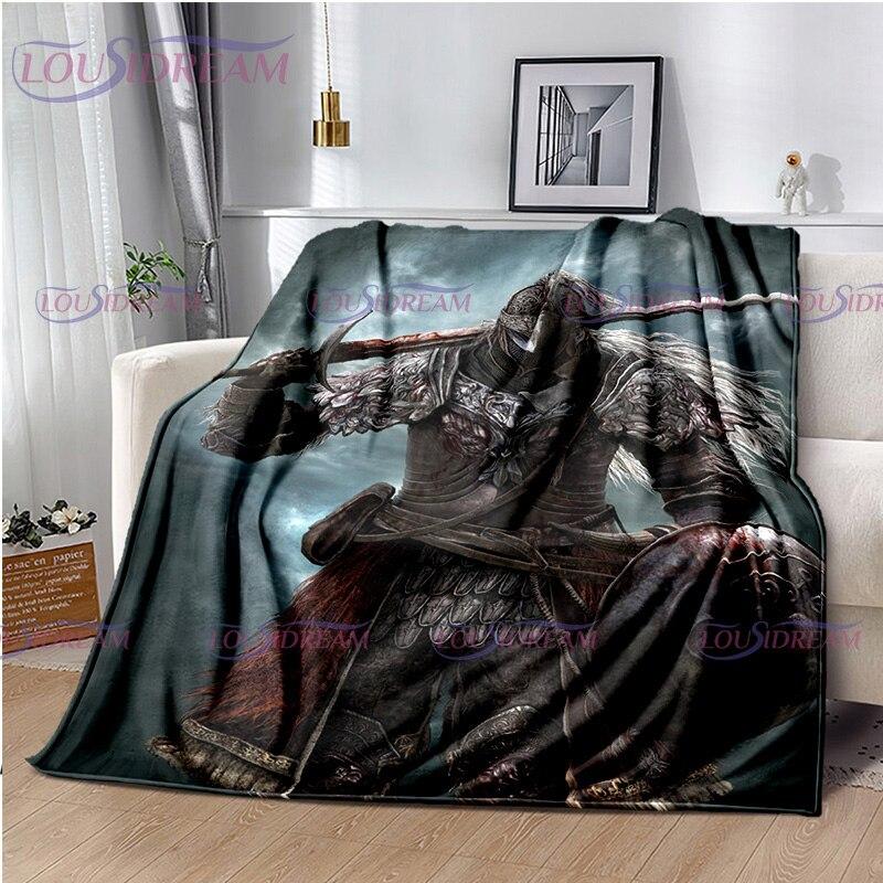 Personalized Elden Ring Blanket The Tarnished Print Flannel Blanket Ranni Soft Warm for Beds Throw Sofa Cover Bedspread
