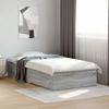 VidaXL Bed Frames and Drawers, Slatted Bed Base, Adult Bed, Single Bedroom Bed Interior, Sonoma Grey 90x200 3280431