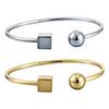 Bracelet Simple Polyvalent Classique Mode Carré Perles Rondes Européennes et Américaines
