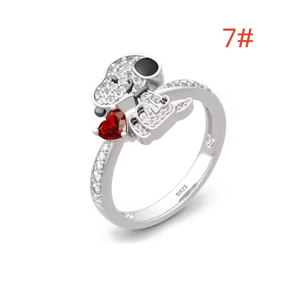 New 925 Silver Cartoon Snoopy Mickey Minnie Clip Charms Beads Fit DIY Bracelets Women Jewelry Gifts