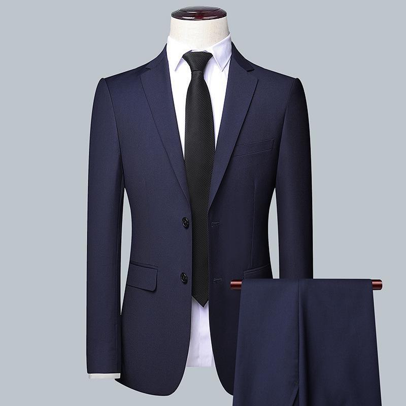 601 Men's Slim Fit Business Suit - Professional Formal Attire for Work and Interviews