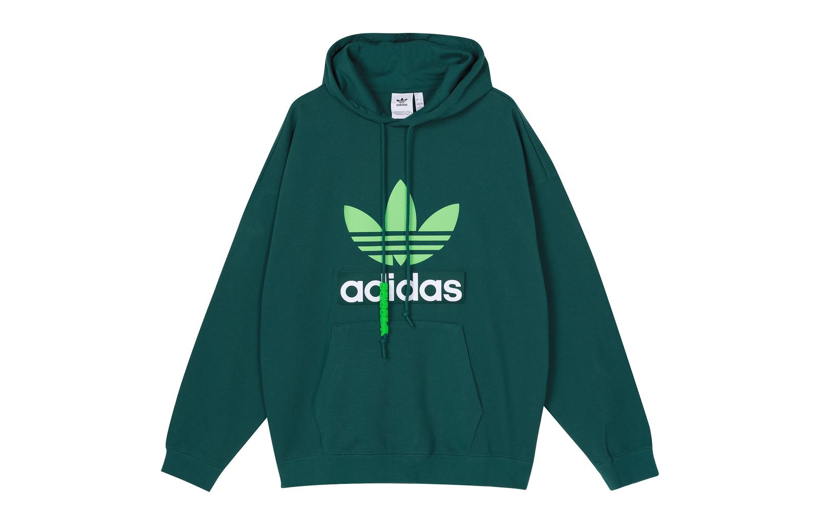 adidas Big Trefoil Hoodie With Contrast Logo H09351 XS