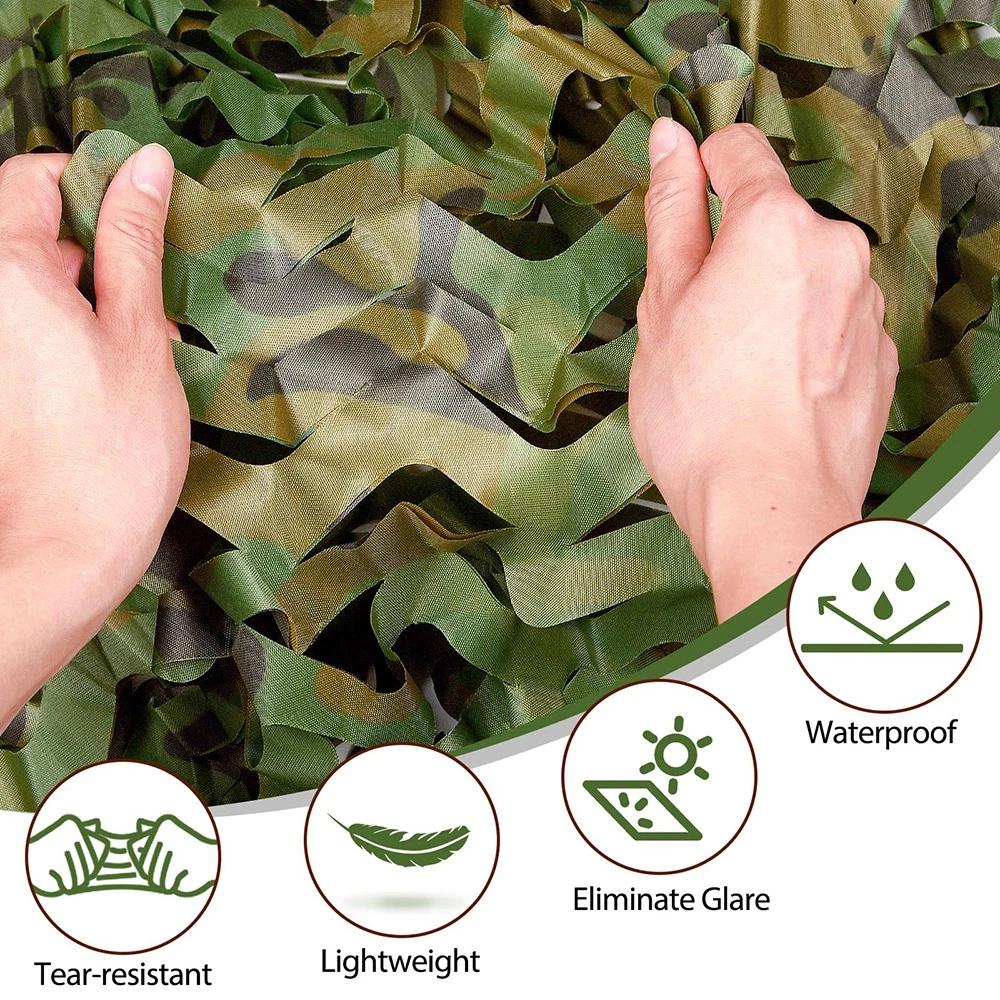 Camo Netting Camouflage Netting Hunting Blind Camo Net Camouflage Nets for Garden Buildings Fencing Trellis Covers Privacy Cloth