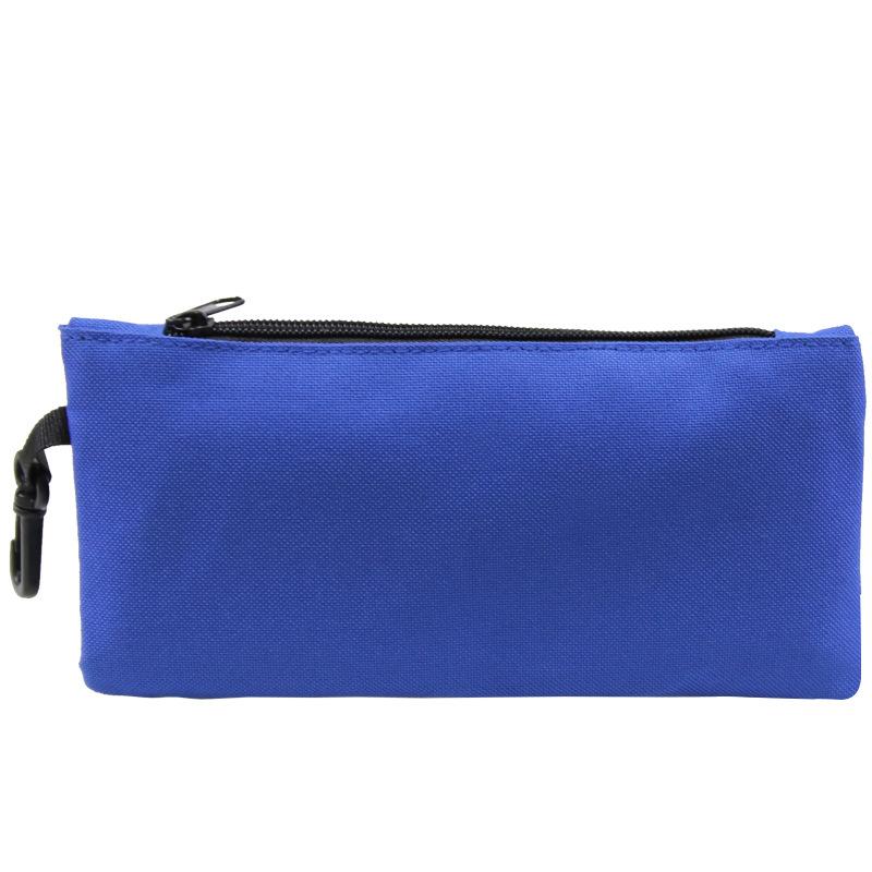 Solid Color Pencil Bag Canvas Single-layer Student Stationery Box Pencil Bag To Customize