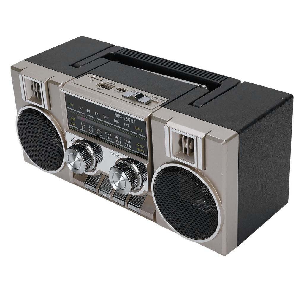 Portable FM AM SW Radio Full Band Clear Sound Quality Radio with RGB   Speaker for Garden   Bathroom