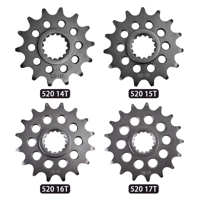 520 14T 15T 16T 17T Front Sprocket for KT/M 620 640 690 790 890 990 400 600 625 660 Du/ke LC4 For CF Moto 800 MT 701 Norden 901