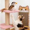 Interactively Realistic Bird Cats Toy Entertaining Electric Bird To Flapping Wing and Sound for Indoor Pet