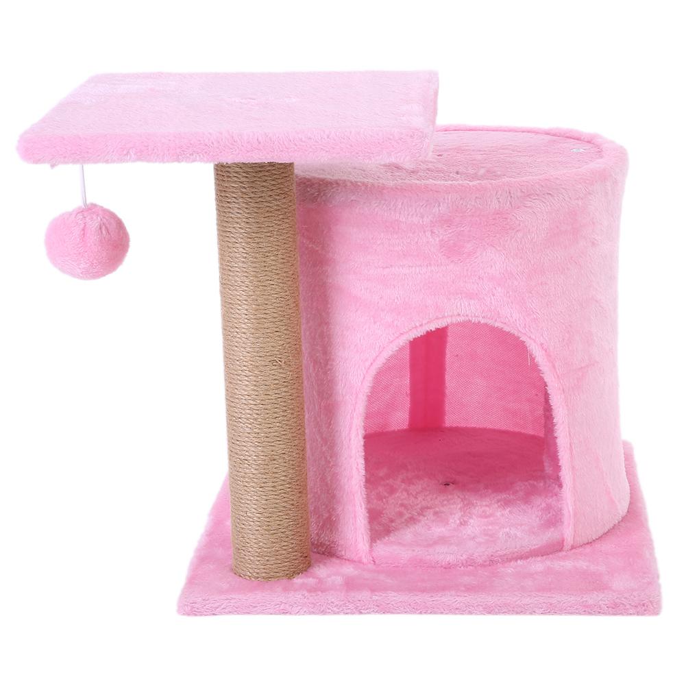Cat Scratching ing Climbing Post Ladder Stable Framework Cat Toy Pink