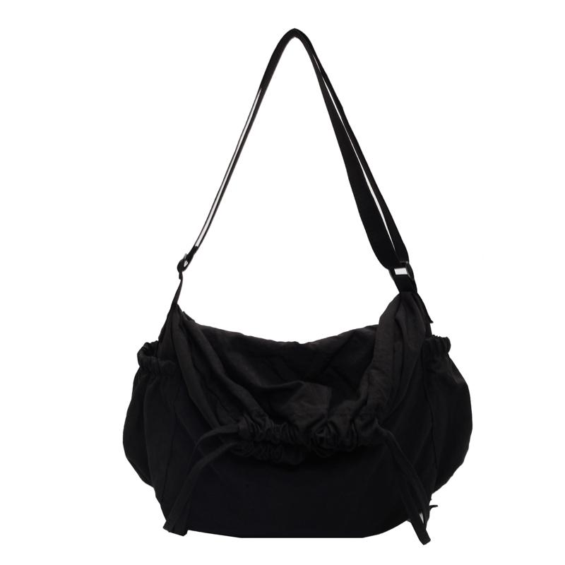 

Парные сумки со шнурком для открывания, вместительные, складные, через плечо, для отдыха, нейлоновые, однотонные, прочные, устойчивые сумки через плечо