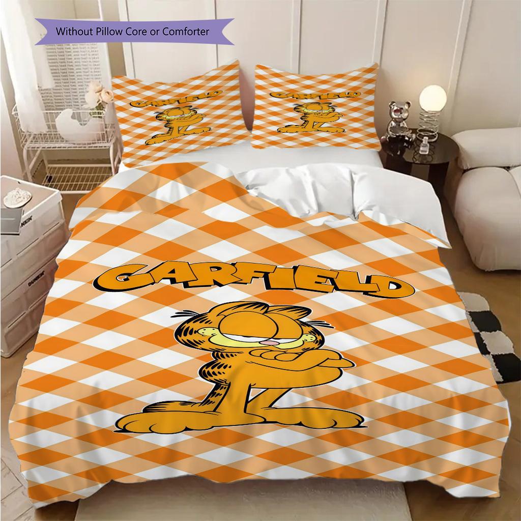 Garfield Comic Book Set Bedding 1 Duvet Cover 2 Pillowcase Without Core Bedding Set Christmas Birthday Gift Duvet Cover And Pillowcase Bedding