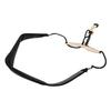 Saxophone PU Leather Neck Strap with Thick Soft Padded Adjustable Buckle Black Hook for Baritone Alto Tenor Soprano Sax