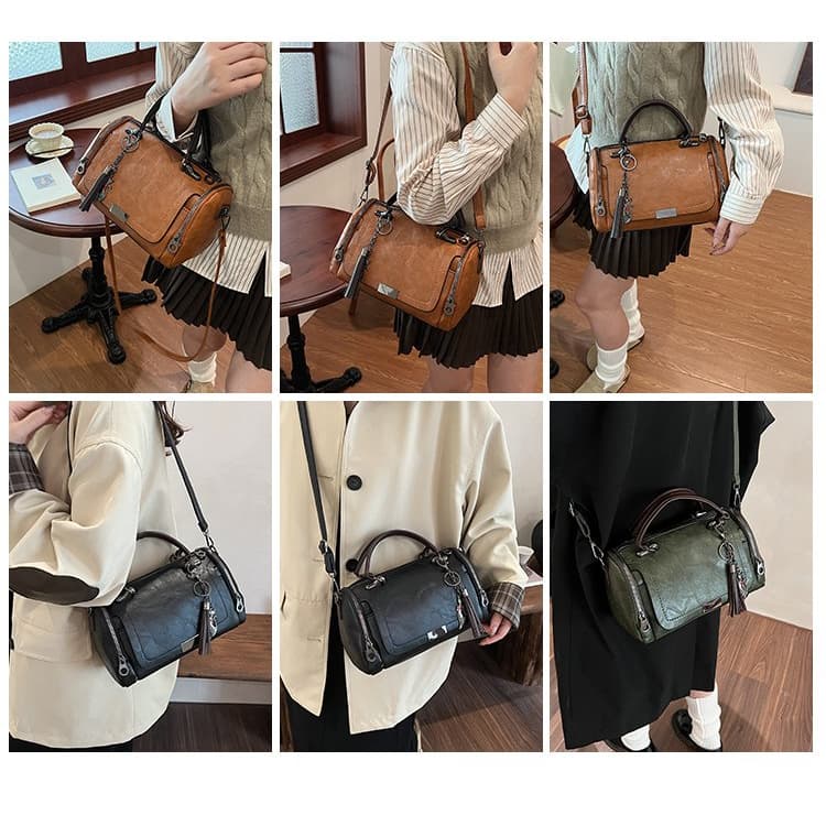 New Women's Vintage Pillow Bag One Shoulder Crossbody Bag