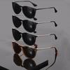 4PCSRetro Half Rim Sunglasses Metal Temple Vintage Eyewear Classic Plastic Frame Sun Glasses UV400 Driving Goggles for Men Women