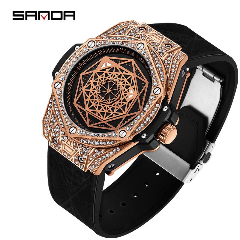Sanda 7034 Men's Fashionable Luminous Waterproof Automatic Mechanical Watch