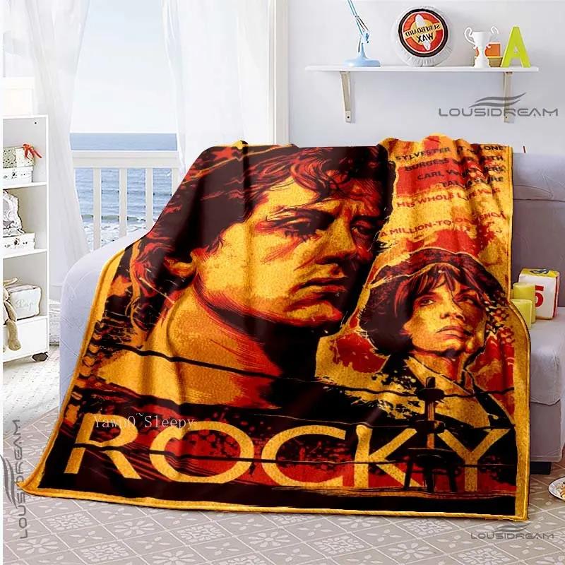 The Champion of Boxing 3D Printed Blanket Rock-y Character Blanket for Fans Bedding Bedspread Sofa Air Condition Warming Cover