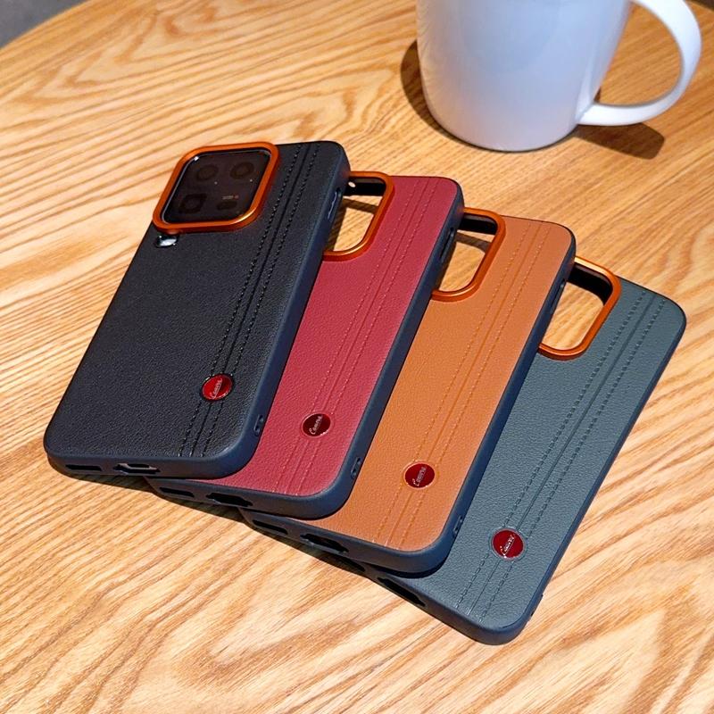 Für Vivo iQOO 15 Ultra Hülle Color Clash Luxus PU Leder Skin Schutzhülle Rückseite Metall Linsenknopf TPU Weiche Hülle Cover