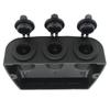 3 In 1 Tent Type 12-24V Cigarette Lighter Power Sockets Combination Automotive Accessory Outlet for Car Rv Truck Marine Boat