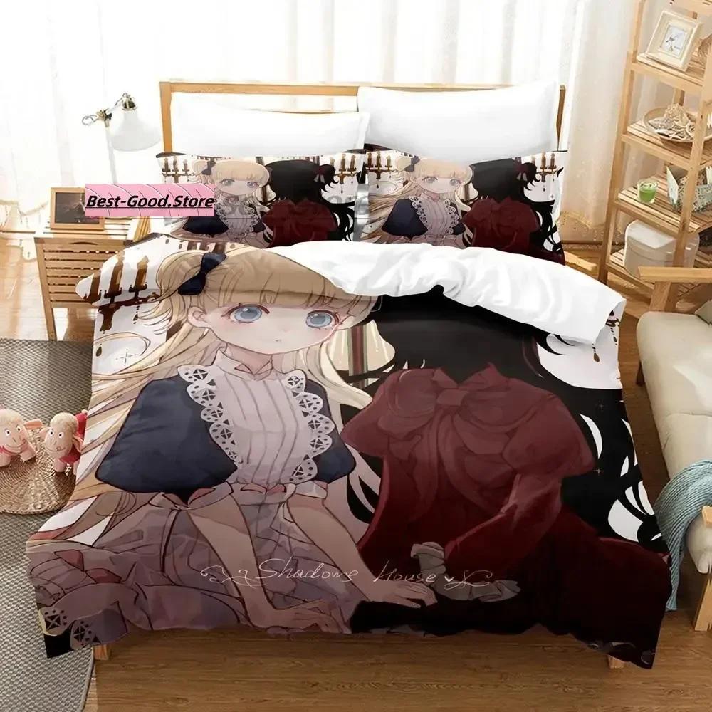 SHADOWS HOUSE Bedding Set Single Twin Full Queen King Size Bed Set Aldult Kid Bedroom Duvetcover Sets 3D Anime bed sheet set