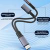 1PC 10W 2-IN-1 Fast Charge Adapter Type-C To 3.5MM Earphone Audio Adapter For Apple 15 Samsung Huawei