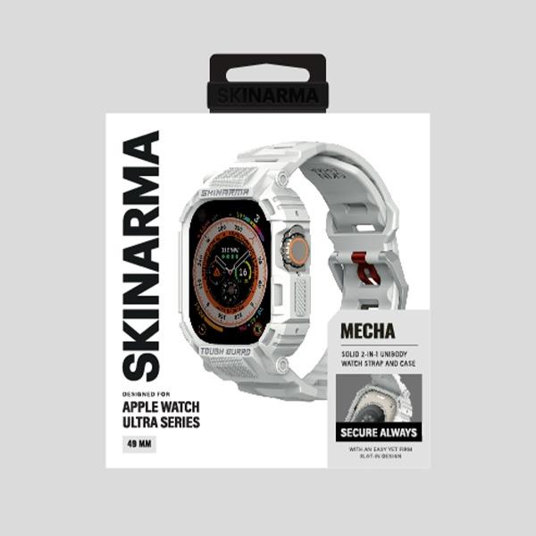 Skinarma Pasek+Etui Mecha 2In1 Apple     Watch 49Mm Jasno Szary/Light Grey