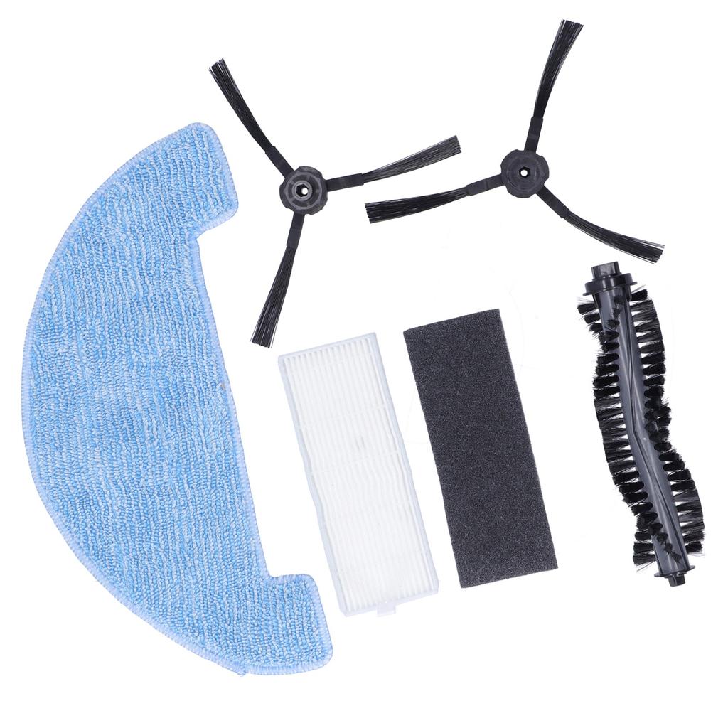Kehrmaschine Walzenbürste Filter Reinigungstuch Seitenbürsten-Set Ersatzteile für ilife A4S