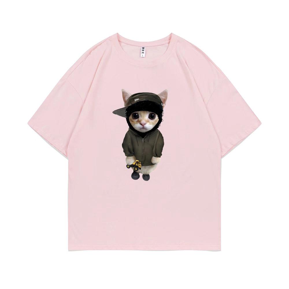 Rapper Yeat Kitty with Tonka Graphic Tshirt Male Casual Tees Unisex Hip Hop Rap Street Tee Shirt Summer Funny Unisex Oversized Tshirt