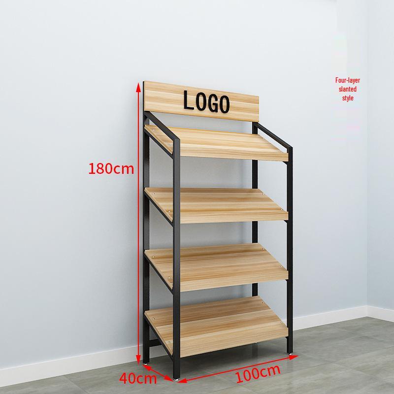 Slanted Multi-Layer Display Rack for Snacks, Jewelry, and Shoes