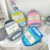 Kids Letter Small Travel Bag With Color Blocking Pattern For School And Outings