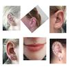 4 Pair 16 Gauge Lip Larbet Stud Piercing Bars Set 8mm Silver Stainless Steel Tragus Helix Piercing Jewellery