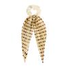 Hair Rope Dot Print Pleated Ribbon Hair Tie No Damage High Elasticity Ponytail Holder Lightweight Daily Hair Accessory