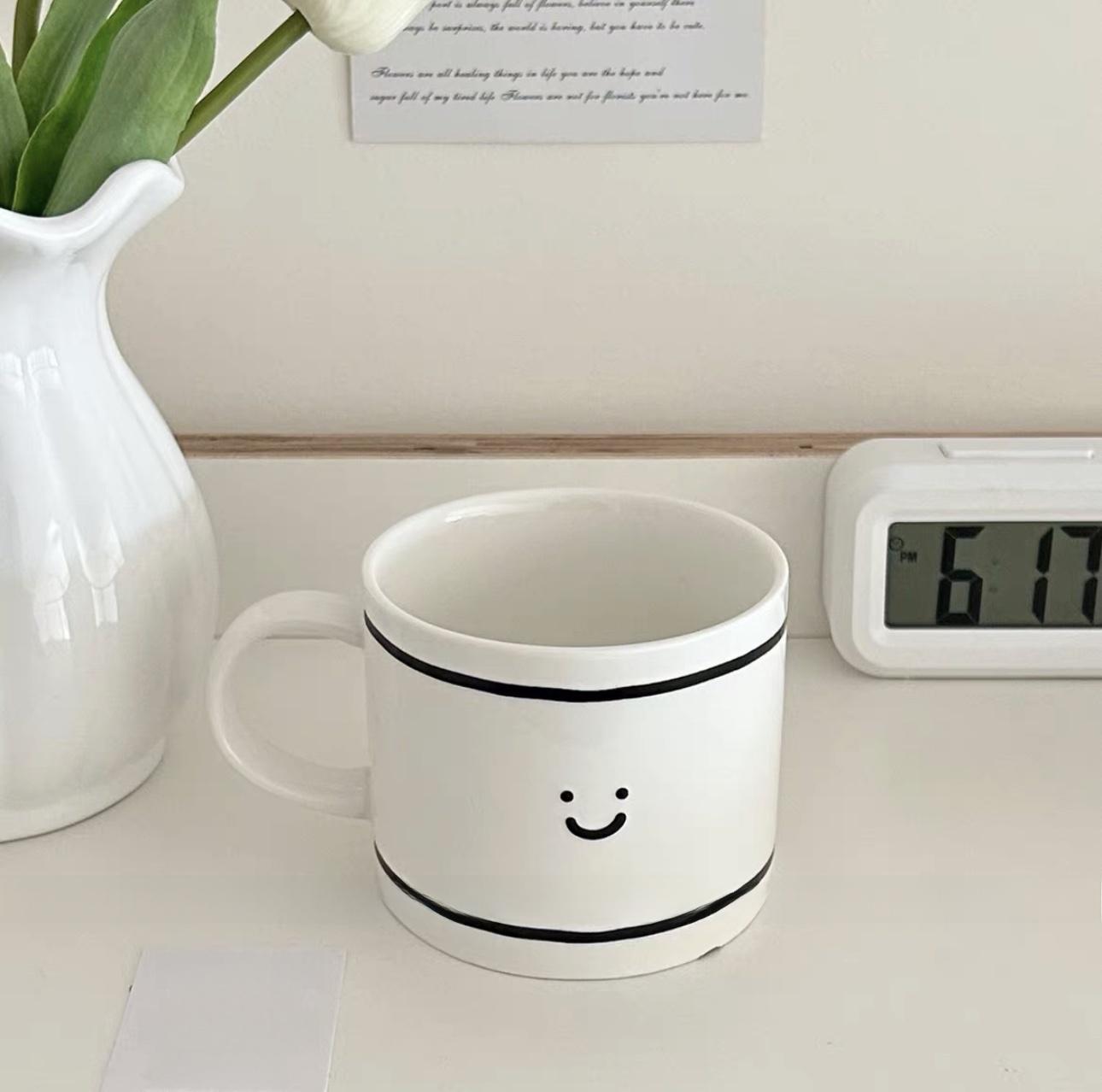 

Ceramic Tableware Graffiti Cup Bowl Plate Tableware Home Coffee Shop Milk Cup Hand-painted Cup Kitchen Utensils Breakfast Set
