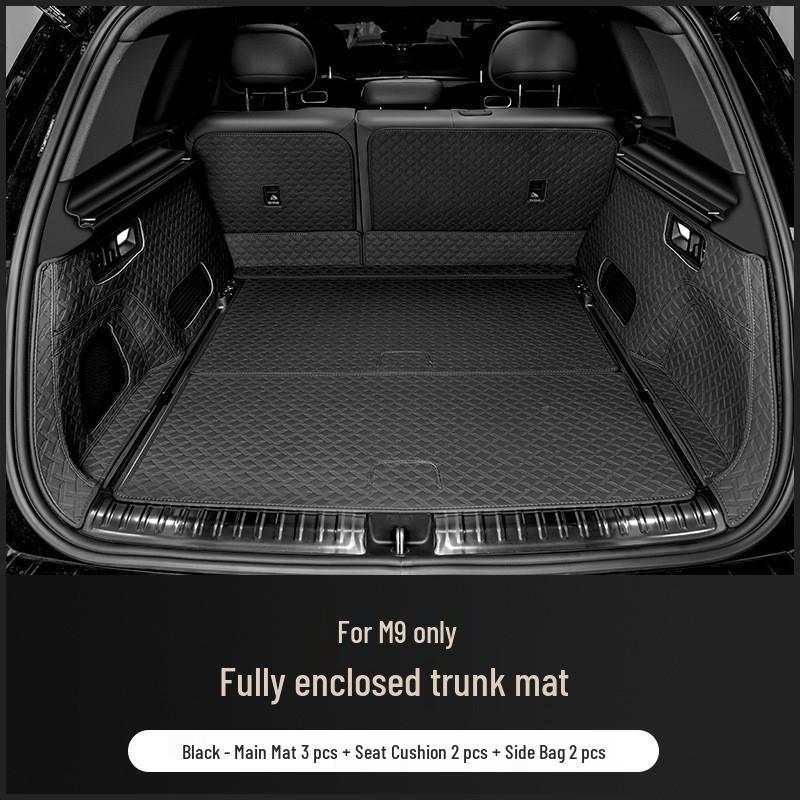 Full Coverage Nappa Leather Trunk and Backrest Mat for 2024/25 AITO M9 Five/Six-Seater