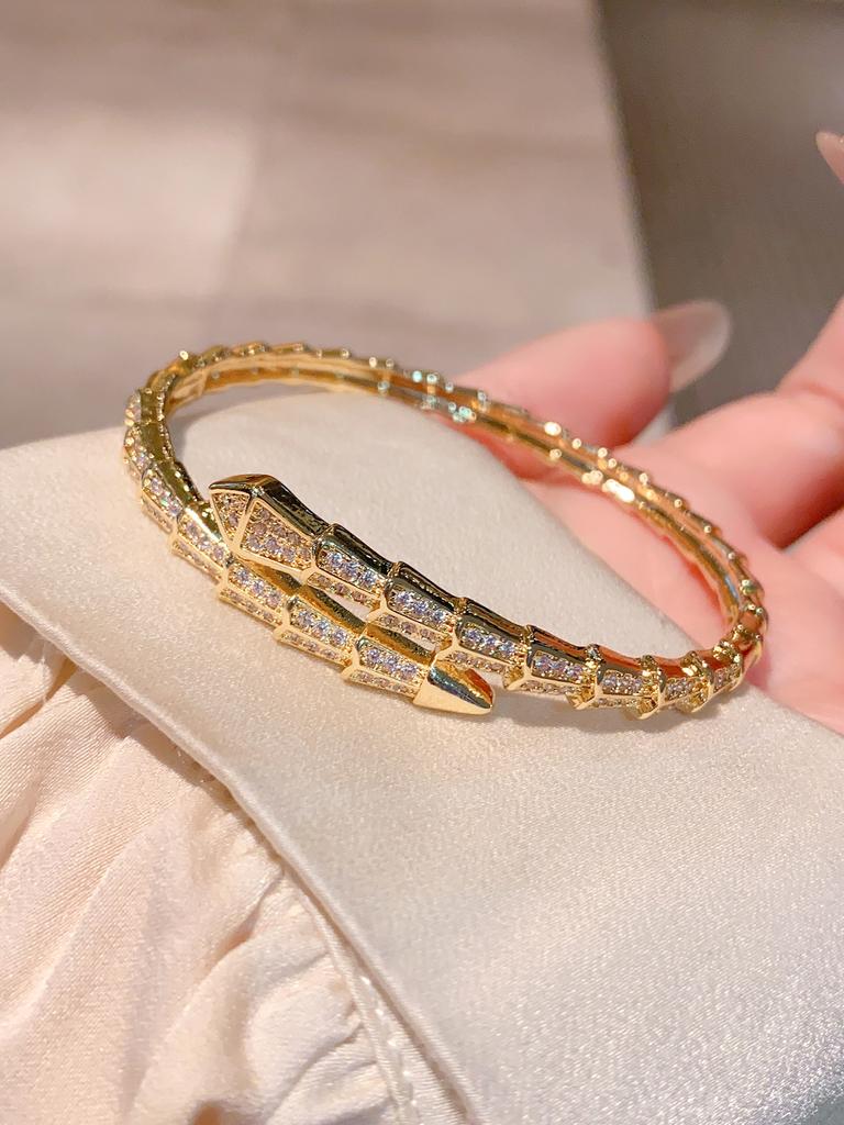 Neues trendiges Schlangenarmband High-End Voll-Diamant-Armband