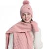 High Quality Winter Knitted Warm Set Custom Logo  Winter Gifts for Men and Women Scarf Beanie Hat and Gloves