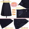 [FULL CHECK] Sailor Suit, Authentic School Uniform Costume with Pleated Skirt (XL, Navy Blue (Long Sleeve Top + Scarf + 80cm Skirt))
