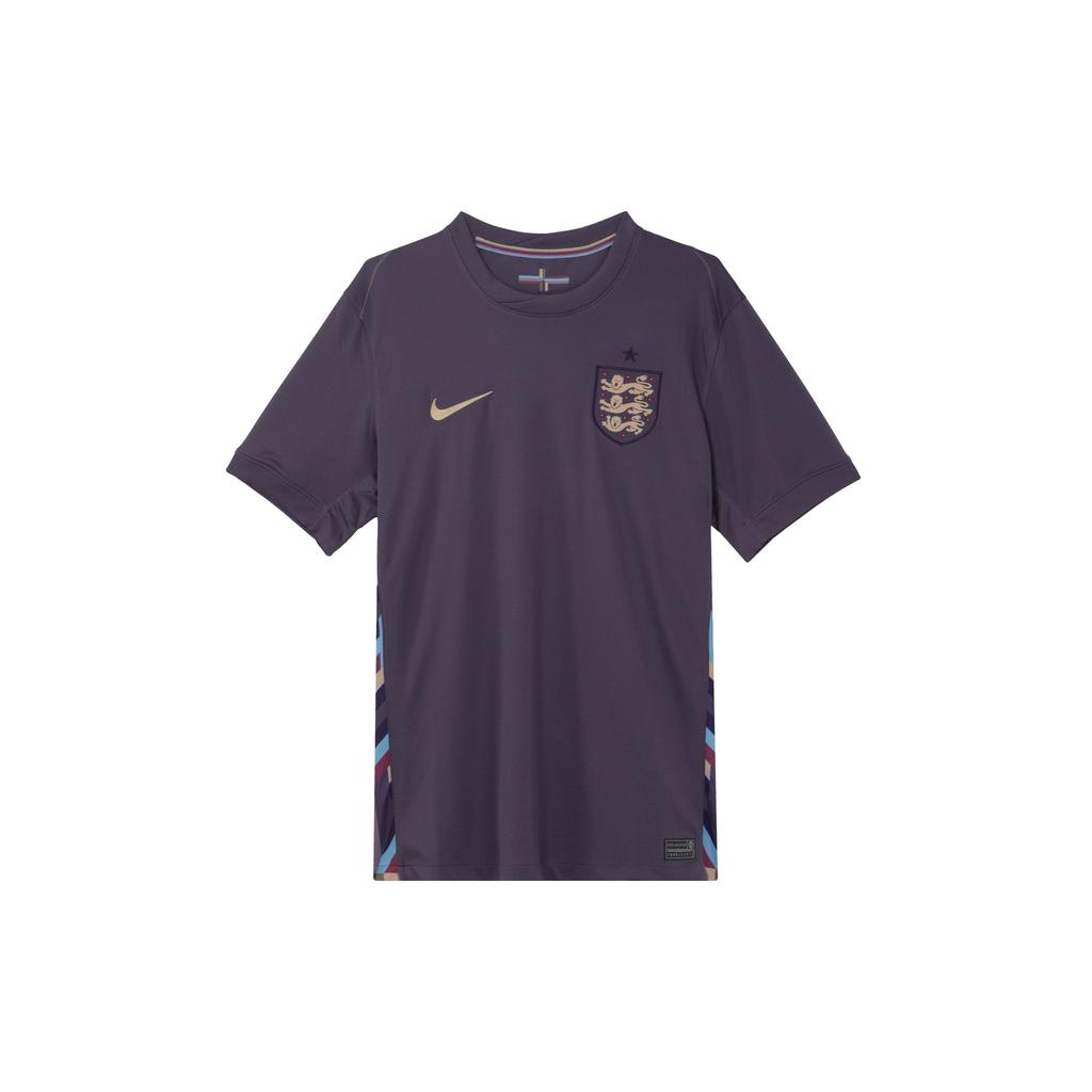 Nike Dri-FIT Quick-Dry Short-Sleeve England Football Jersey 2024/25 Men Tops Black-Purple Sesame-Brown FJ4272-573