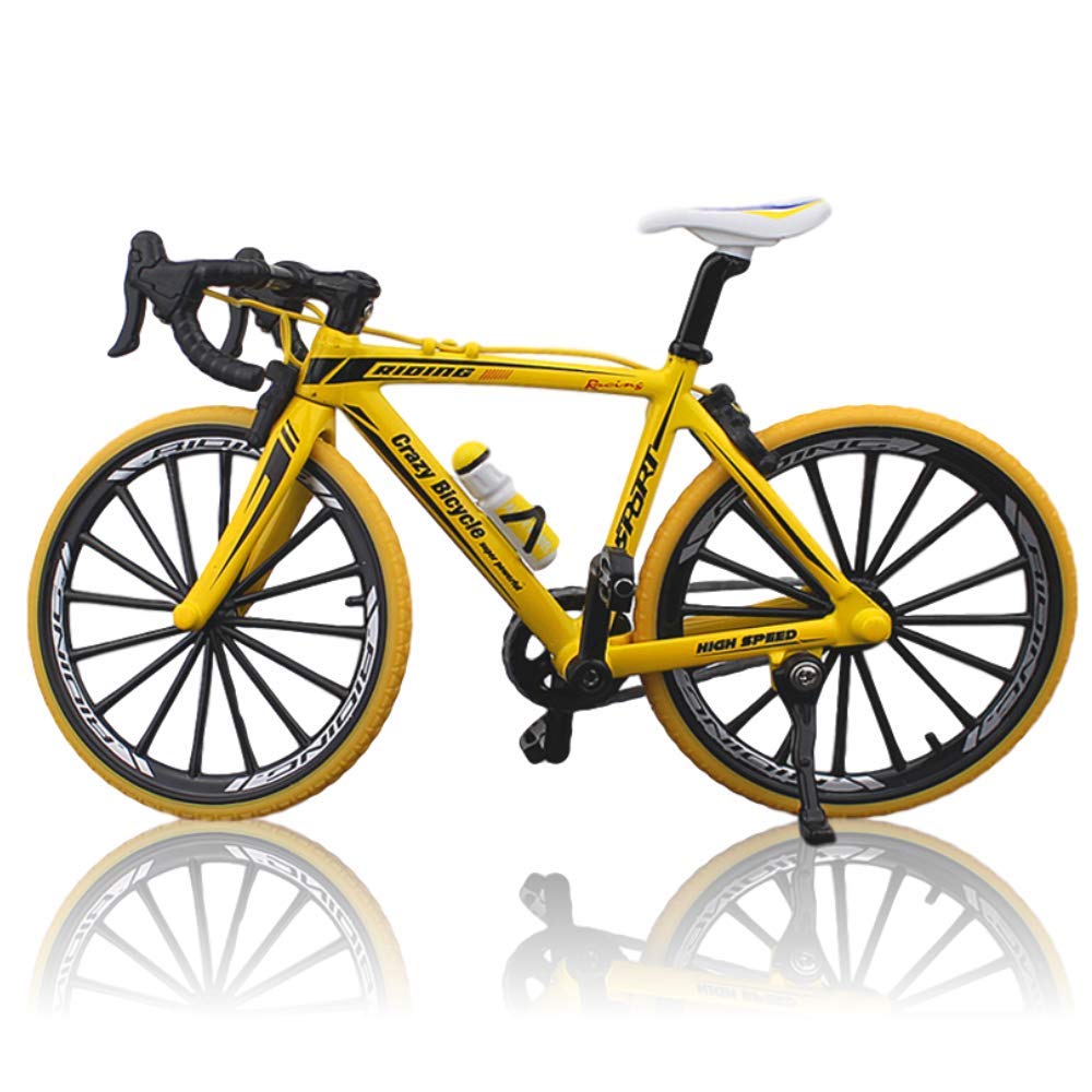 

MORYTRADE Bicycle Toy Road Bike Model Diecast Car Road Racer 6+ Yellow