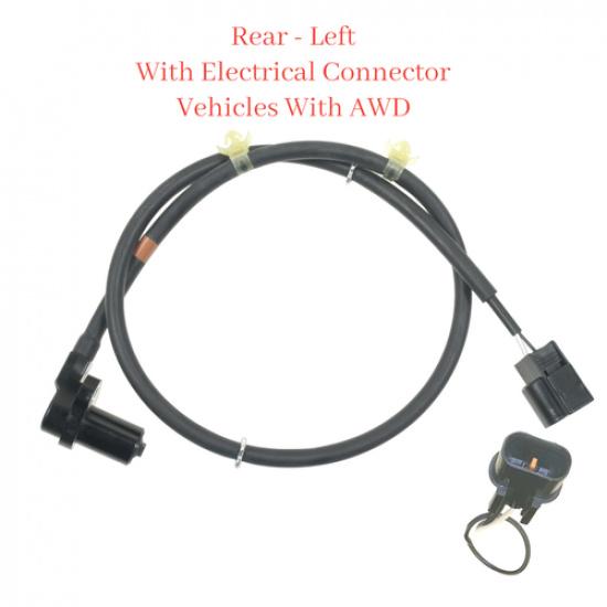 ABS Speed Sensor & Connector Rear Left Fits Mitsubishi Outlander 2003-2006 AWD