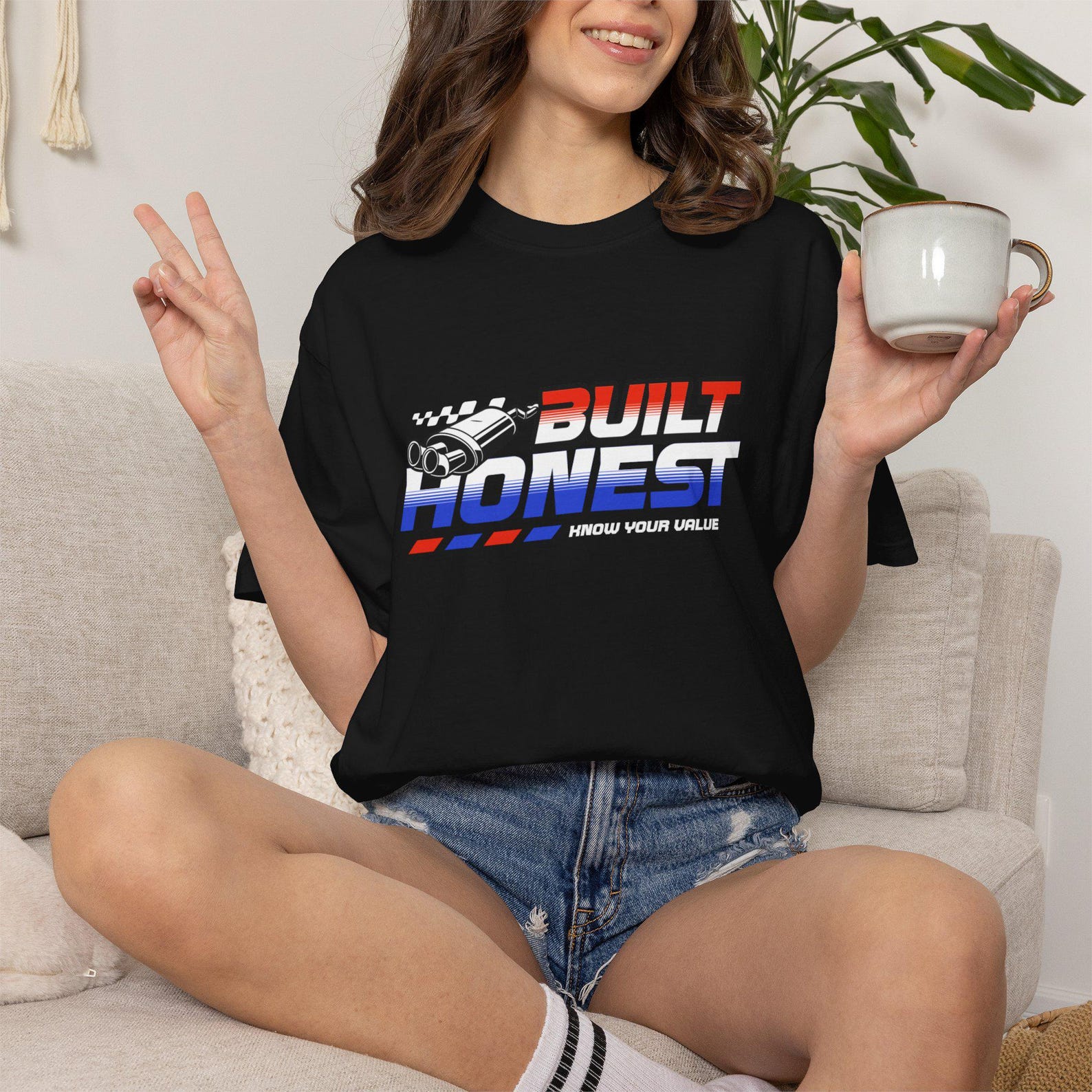 Built Honest Shirt | Patriotic Graphic Tee | Motivational Streetwear | American Pride Tee | Comfort Colors Shirt 2XL